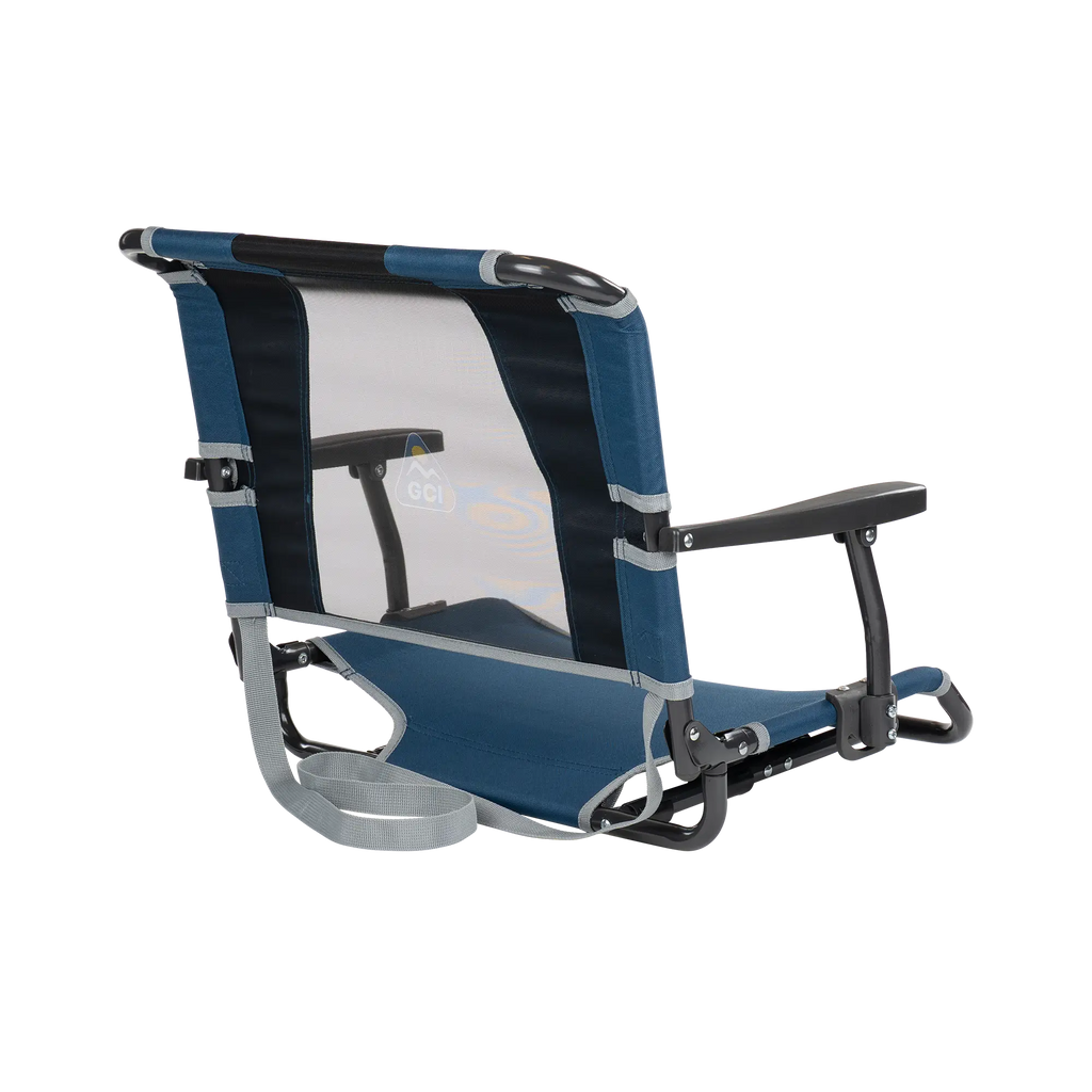 Compact Cushion Big Comfort Stadium Chair with Armrests - Choice 465 - Ergonomic Portable Stadium Seat for Sports Events Detail