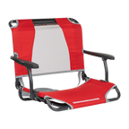 Compact Cushion Big Comfort Stadium Chair with Armrests - Choice 465 - Ergonomic Portable Stadium Seat for Sports Events - Red