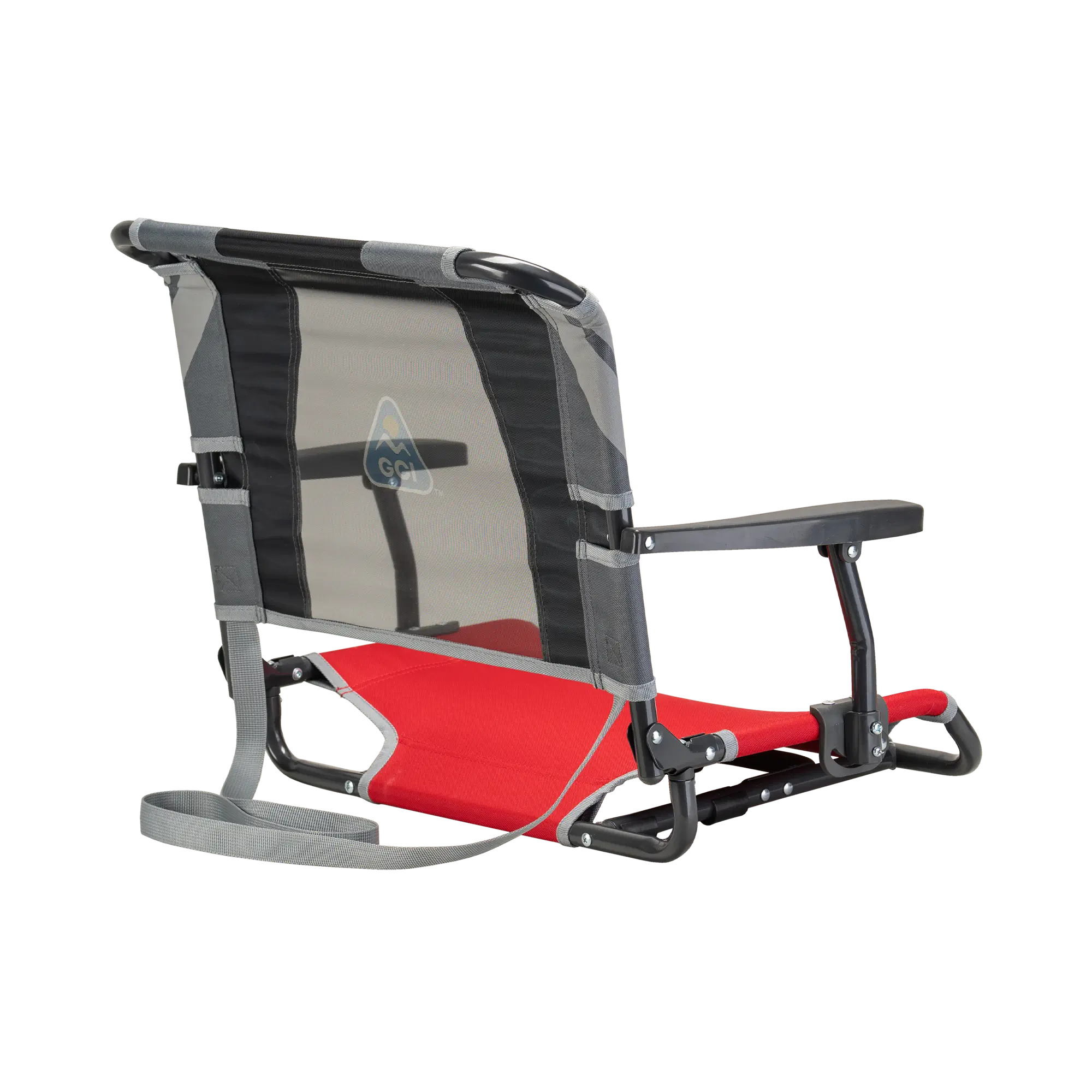 Compact Cushion Big Comfort Stadium Chair with Armrests - Choice 465 - Ergonomic Portable Stadium Seat for Sports Events Detail