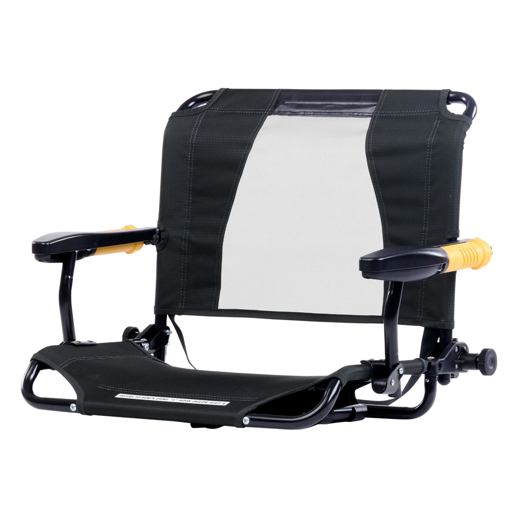 Patented Spring-Action Stadium Rock-Cliner - Choice 540 - Heavy-Duty Kickback Rocker with Beverage Holder Detail