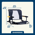 Patented Spring-Action Stadium Rock-Cliner - Choice 540 - Heavy-Duty Kickback Rocker with Beverage Holder Detail