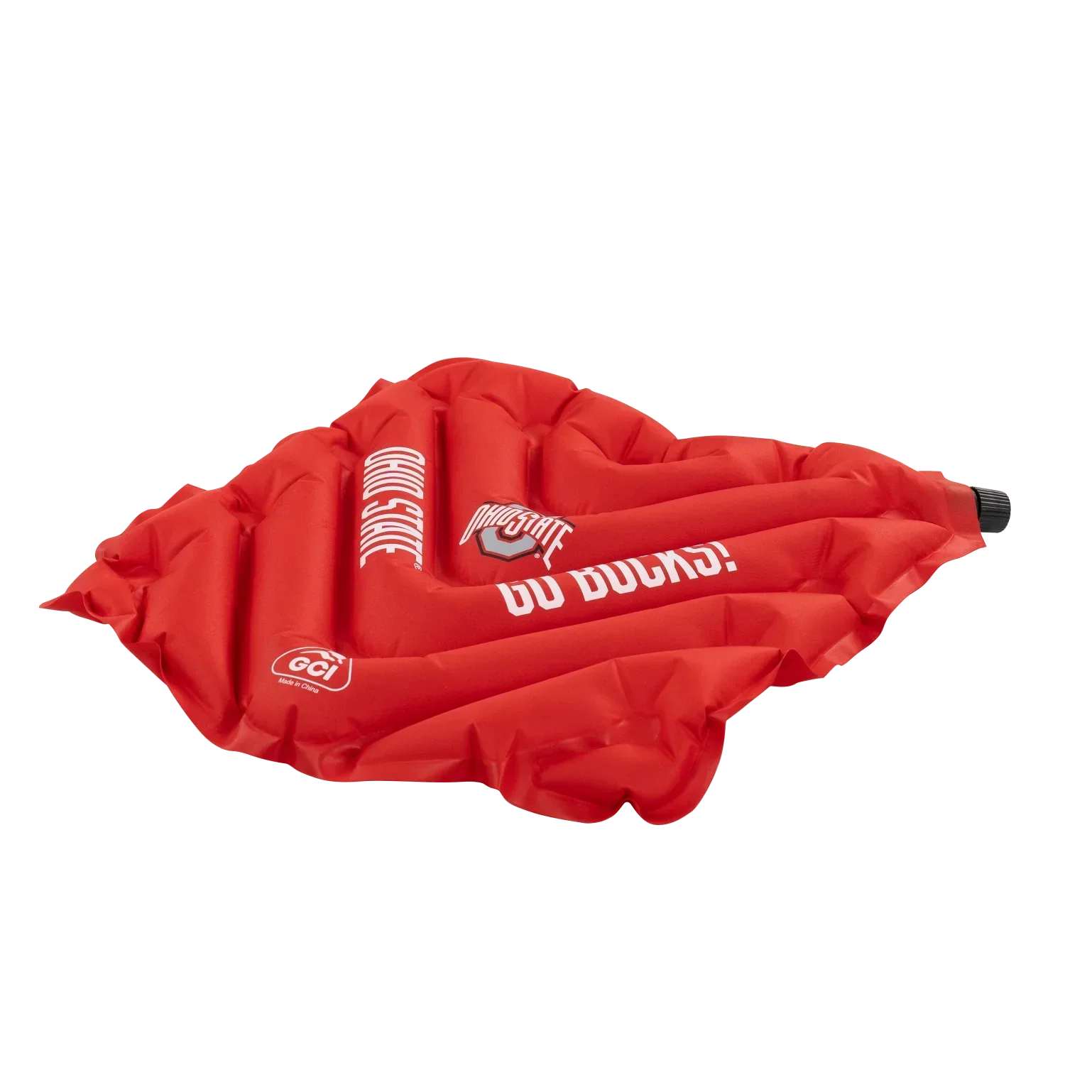 Compact Cushion College V Seat Inflatable Stadium Cushion - Ohio State Buckeyes - Choice 778 - Bleacher-Friendly Stadium Chair with Back Support Detail