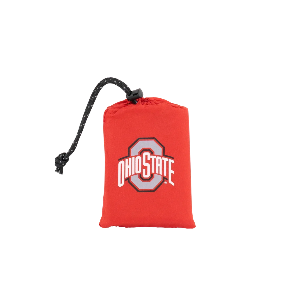 Compact Cushion College V Seat Inflatable Stadium Cushion - Ohio State Buckeyes - Choice 778 - Bleacher-Friendly Stadium Chair with Back Support Detail