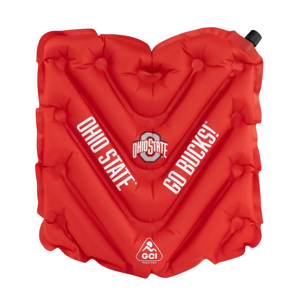 Compact Cushion College V Seat Inflatable Stadium Cushion - Ohio State Buckeyes - Choice 778 - Bleacher-Friendly Stadium Chair with Back Support - Default Title