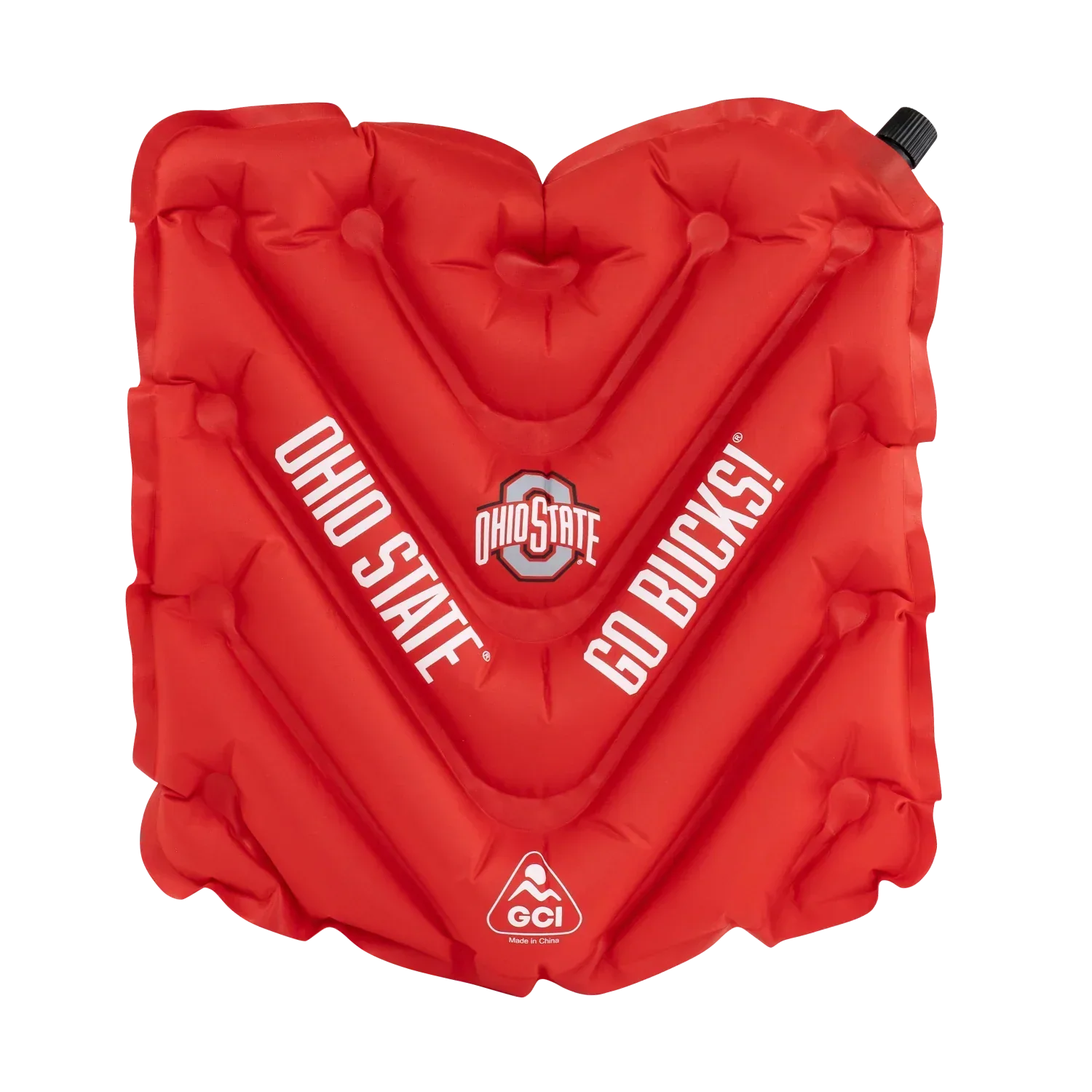 Compact Cushion College V Seat Inflatable Stadium Cushion - Ohio State Buckeyes - Choice 778 - Bleacher-Friendly Stadium Chair with Back Support - Default Title
