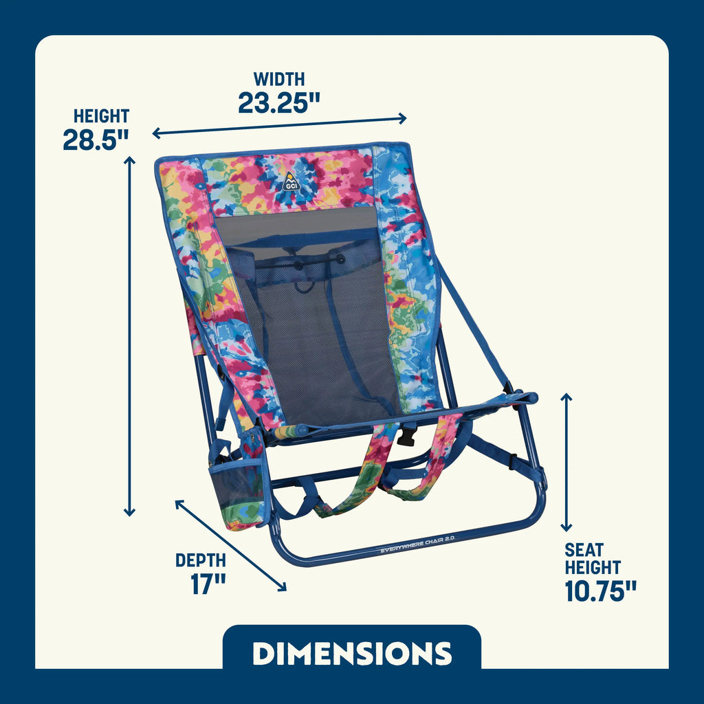 Backpack Travel Everywhere Chair 2 - Choice 656 - Multi-Position Outdoor Beach Chair with Pillow Detail
