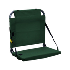 Bleacher-Friendly BleacherBack - Choice 696 - Grandstand Cushion Seat with Secure Under-Bench Hooks - Hunter