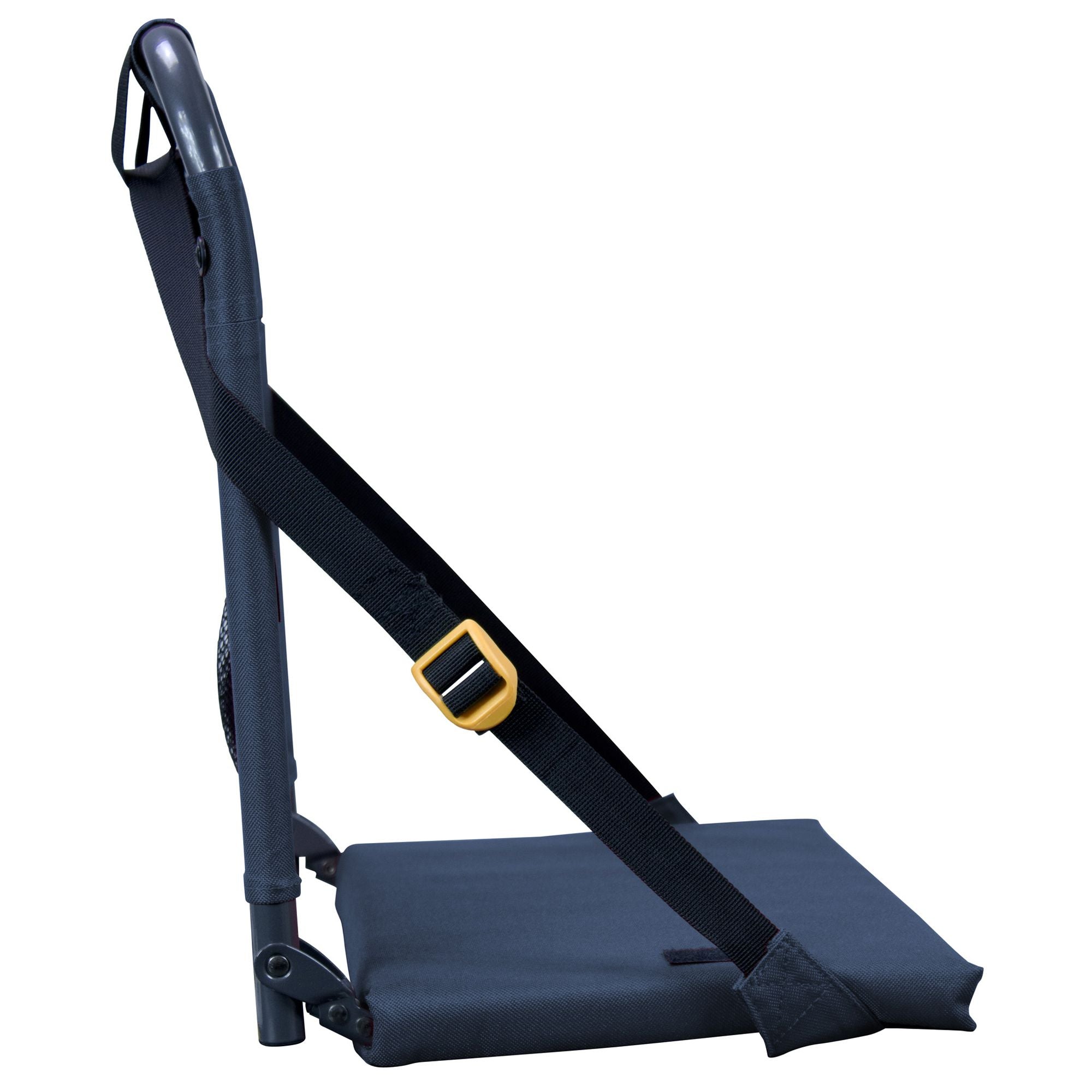 Bleacher-Friendly BleacherBack - Choice 696 - Grandstand Cushion Seat with Secure Under-Bench Hooks Detail