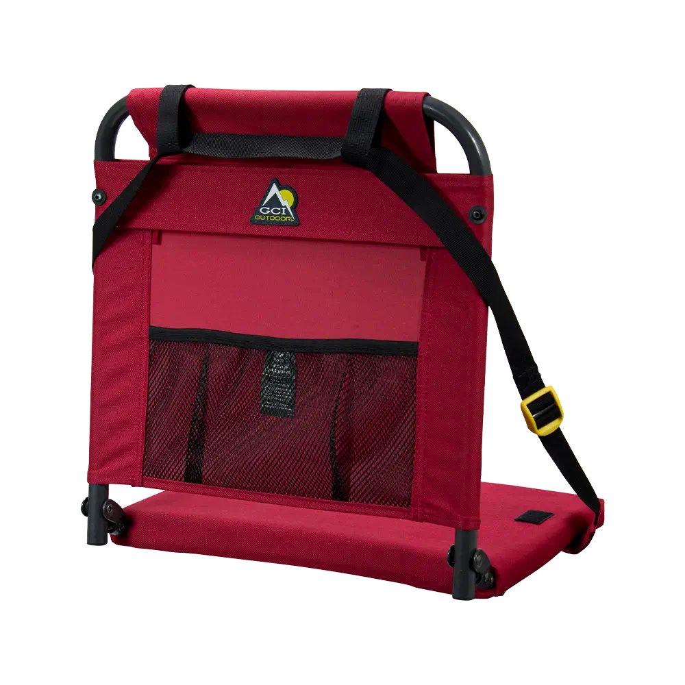 Bleacher-Friendly BleacherBack - Choice 696 - Grandstand Cushion Seat with Secure Under-Bench Hooks Detail