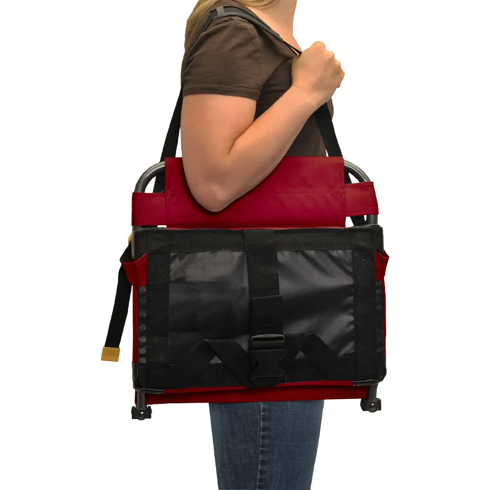 Bleacher-Friendly BleacherBack - Choice 696 - Grandstand Cushion Seat with Secure Under-Bench Hooks Detail