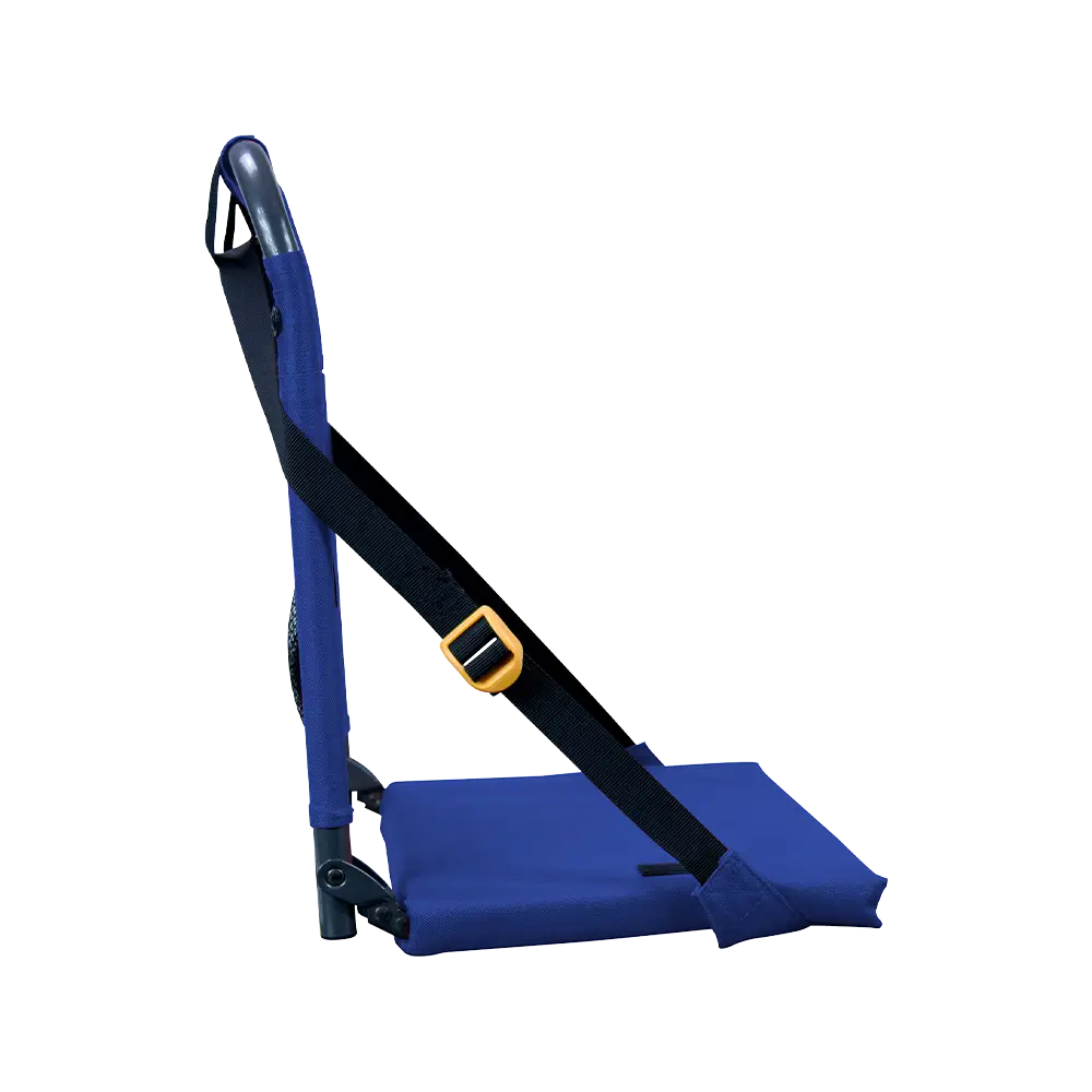 Bleacher-Friendly BleacherBack - Choice 696 - Grandstand Cushion Seat with Secure Under-Bench Hooks Detail