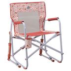 Heavy-Duty Freestyle Freestyle Rocker - Choice 711 - Heavy-Duty Kickback Rocker with Beverage Holder - Pink Sundress