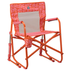 Heavy-Duty Freestyle Freestyle Rocker - Choice 711 - Heavy-Duty Kickback Rocker with Beverage Holder - Pink/Orange