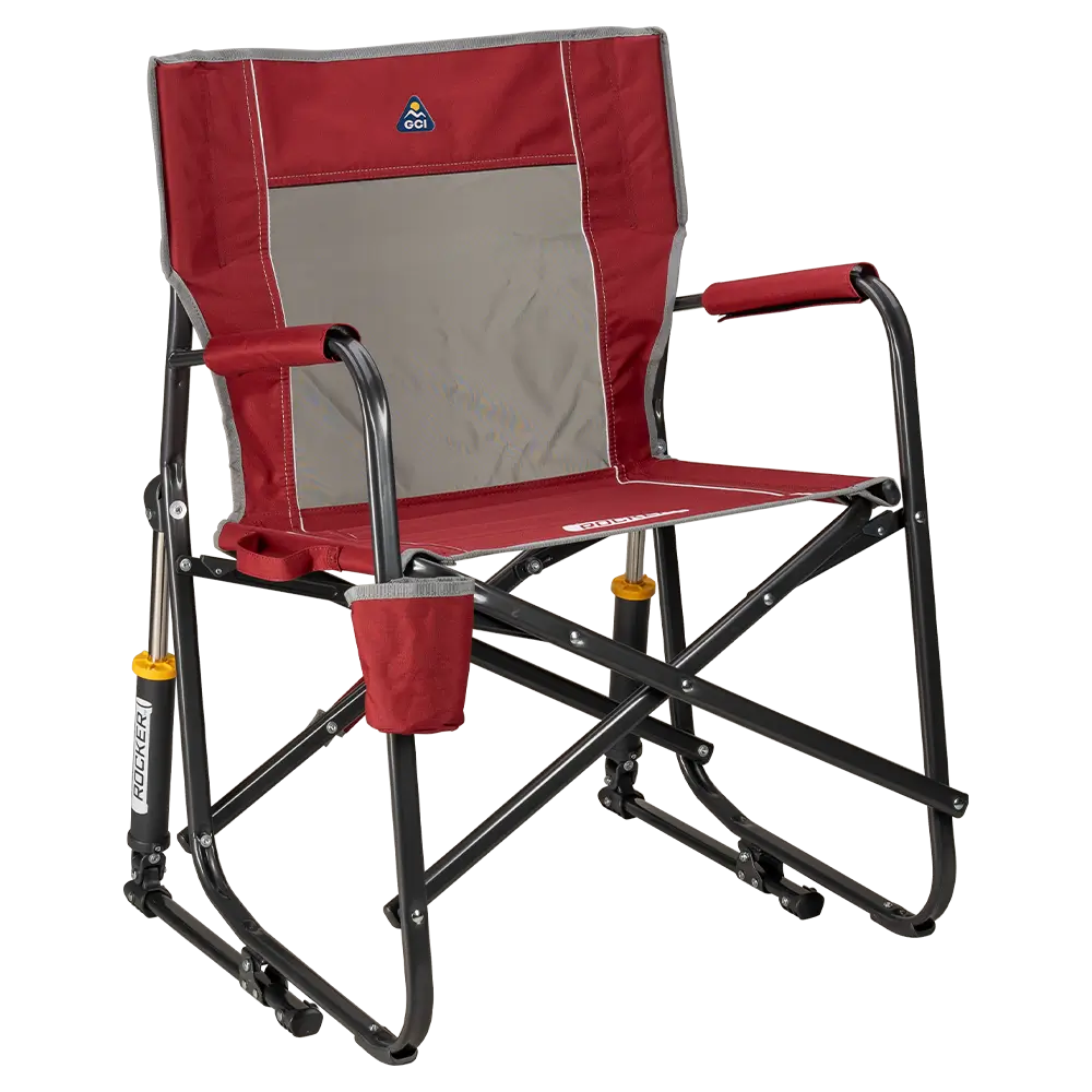 Heavy-Duty Freestyle Freestyle Rocker - Choice 711 - Heavy-Duty Kickback Rocker with Beverage Holder - Cinnamon