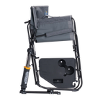Luxury Camp Freestyle Rocker with Side Table - Choice 853 - Patented Spring-Action Rocking Chair for Camping Detail