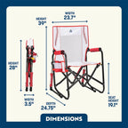 Smooth Motion Stowaway Rocker - Choice 794 - Patented Spring-Action Rocking Chair for Camping Detail