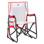 Smooth Motion Stowaway Rocker - Choice 794 - Patented Spring-Action Rocking Chair for Camping - Baseball