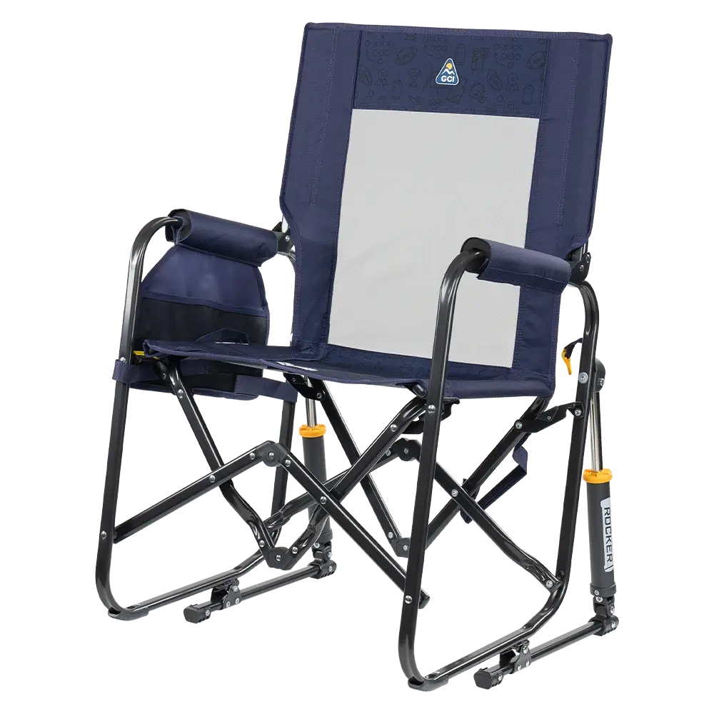 Smooth Motion Stowaway Rocker - Choice 794 - Patented Spring-Action Rocking Chair for Camping Detail