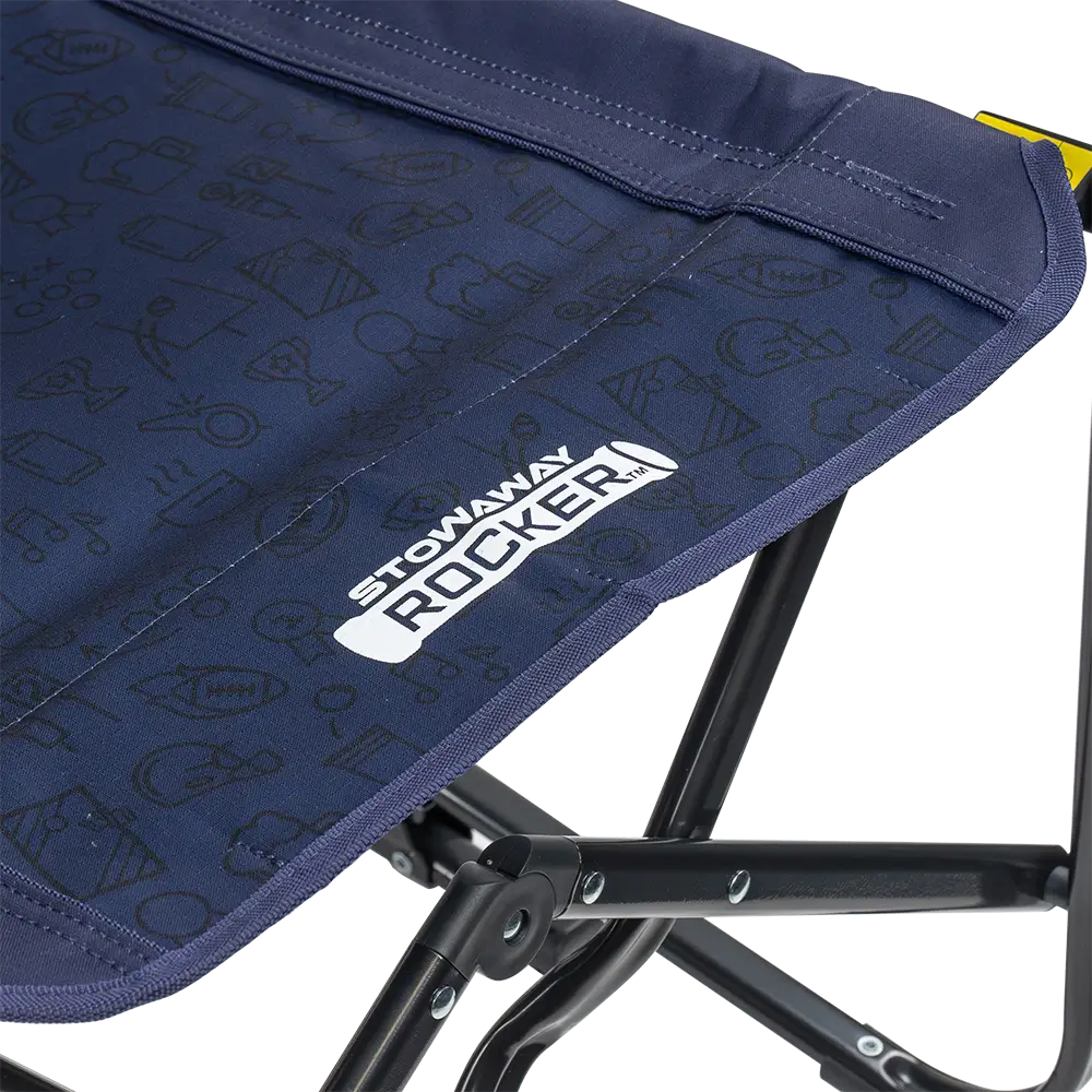 Smooth Motion Stowaway Rocker - Choice 794 - Patented Spring-Action Rocking Chair for Camping Detail