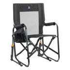 Smooth Motion Stowaway Rocker - Choice 794 - Patented Spring-Action Rocking Chair for Camping - Tailgater Dark Charcoal