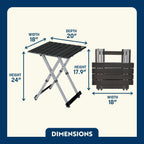 Slim-Fold Compact Camp Table 20 - Choice 513 - Multi-Functional Heavy-Duty Grilling Table Counter Detail