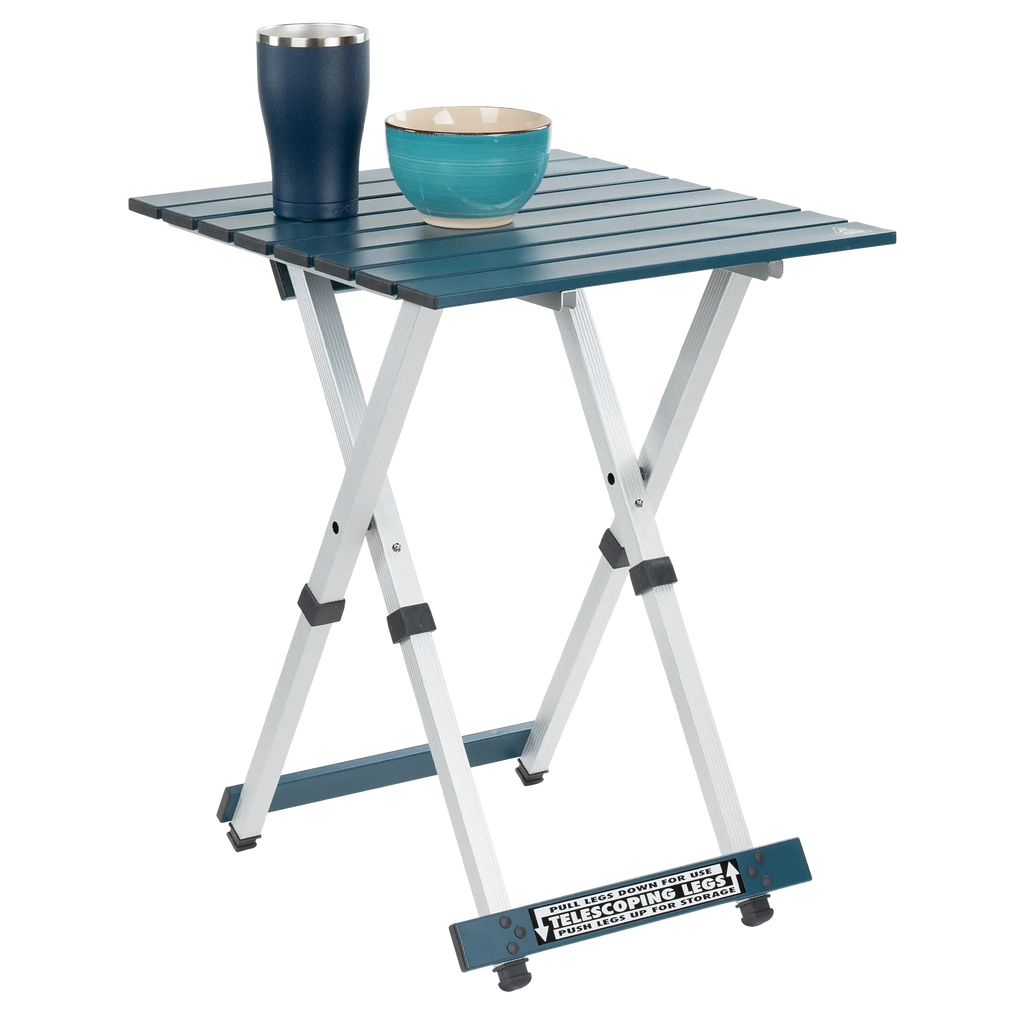 Slim-Fold Compact Camp Table 20 - Choice 513 - Multi-Functional Heavy-Duty Grilling Table Counter Detail