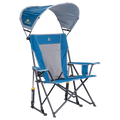 Luxury Camp SunShade Rocker - Choice 550 - RoadTrip Rocker Smooth Motion Camp Chair - Neptune Blue