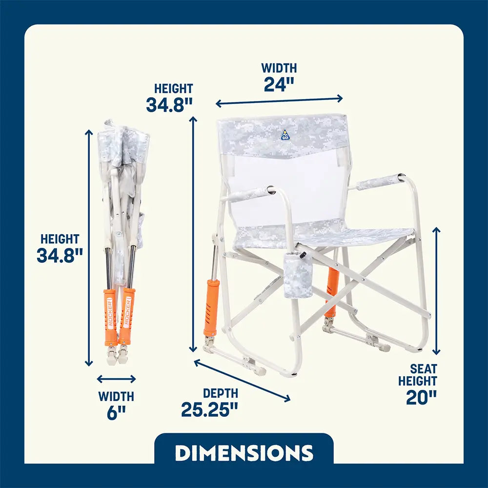 Patented Spring-Action Freestyle Rocker Elite - Choice 460 - RoadTrip Rocker Smooth Motion Camp Chair Detail