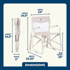 Patented Spring-Action Freestyle Rocker Elite - Choice 460 - RoadTrip Rocker Smooth Motion Camp Chair Detail