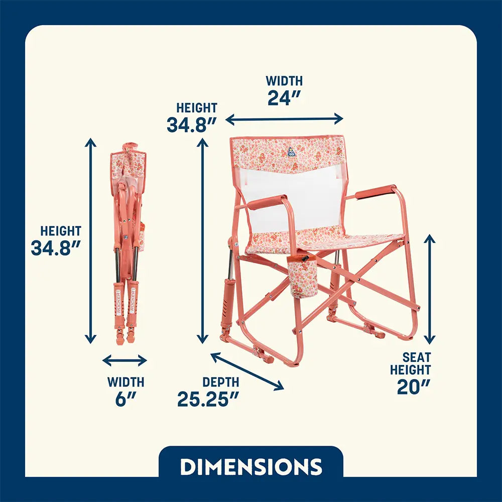 Patented Spring-Action Freestyle Rocker Elite - Choice 460 - RoadTrip Rocker Smooth Motion Camp Chair Detail