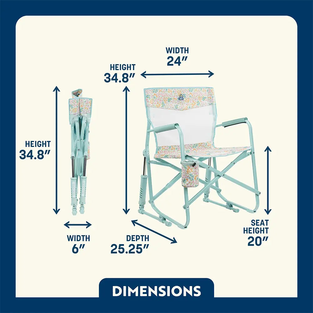 Patented Spring-Action Freestyle Rocker Elite - Choice 460 - RoadTrip Rocker Smooth Motion Camp Chair Detail