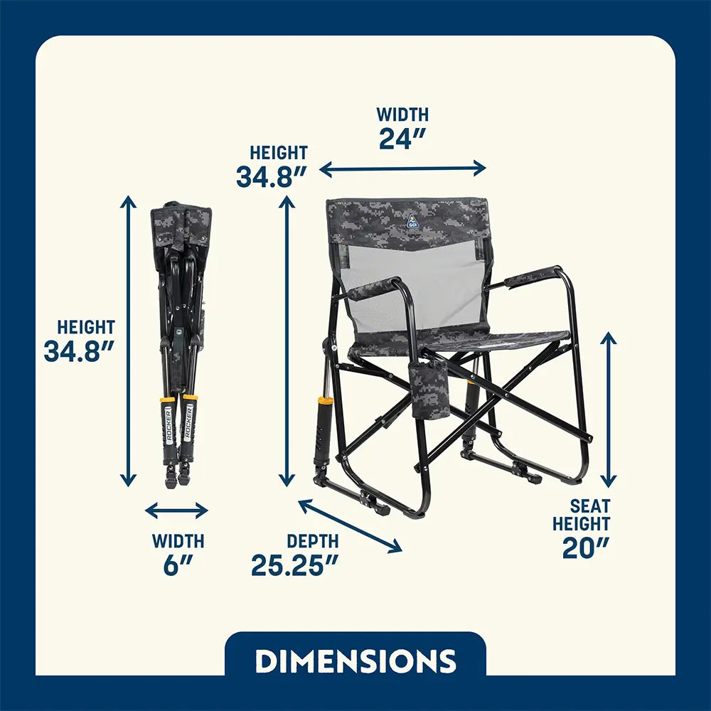 Patented Spring-Action Freestyle Rocker Elite - Choice 460 - RoadTrip Rocker Smooth Motion Camp Chair Detail