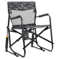 Patented Spring-Action Freestyle Rocker Elite - Choice 460 - RoadTrip Rocker Smooth Motion Camp Chair - Cool Gray Camo