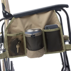 Premium All-Weather Adjustable Rocker - Choice 573 - Heavy-Duty Kickback Rocker with Beverage Holder Detail