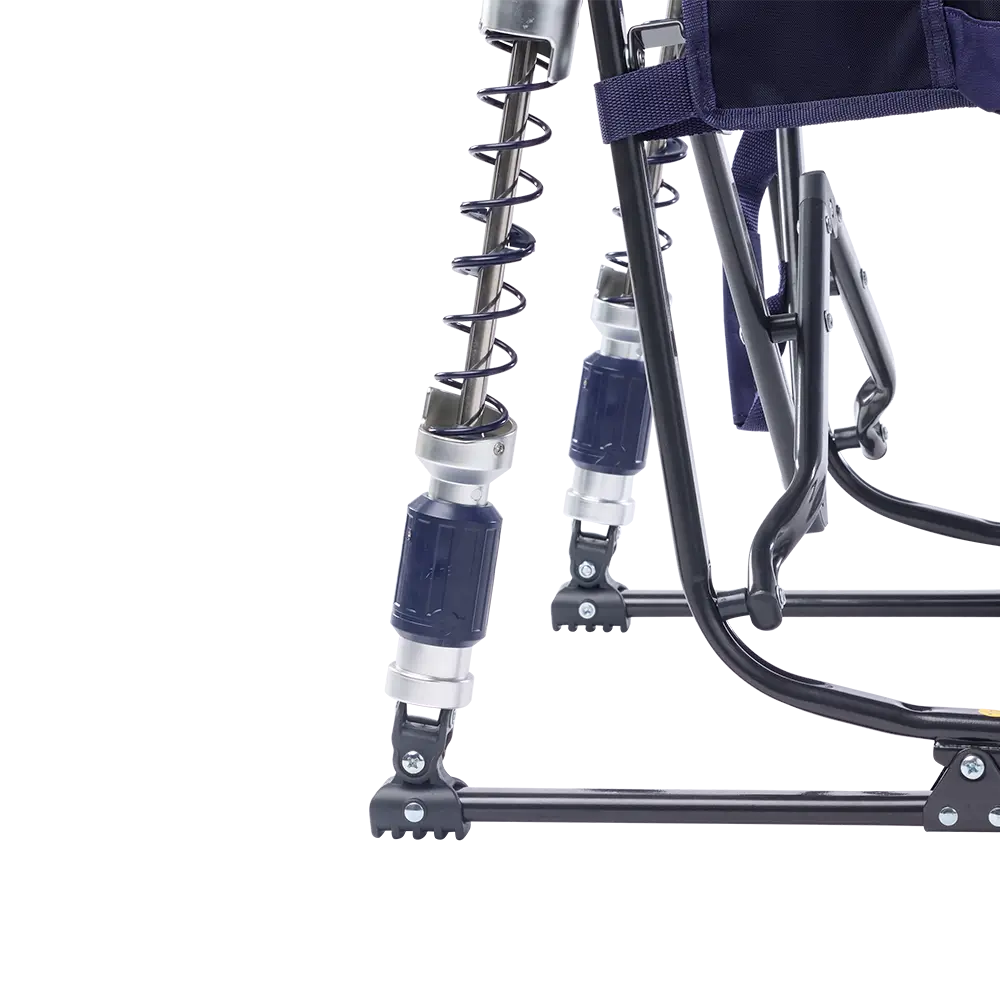 Premium All-Weather Adjustable Rocker - Choice 573 - Heavy-Duty Kickback Rocker with Beverage Holder Detail