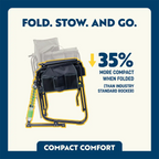 Premium All-Weather Adjustable Rocker - Choice 573 - Heavy-Duty Kickback Rocker with Beverage Holder Detail