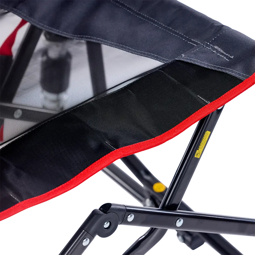 Premium All-Weather Adjustable Rocker - Choice 573 - Heavy-Duty Kickback Rocker with Beverage Holder Detail