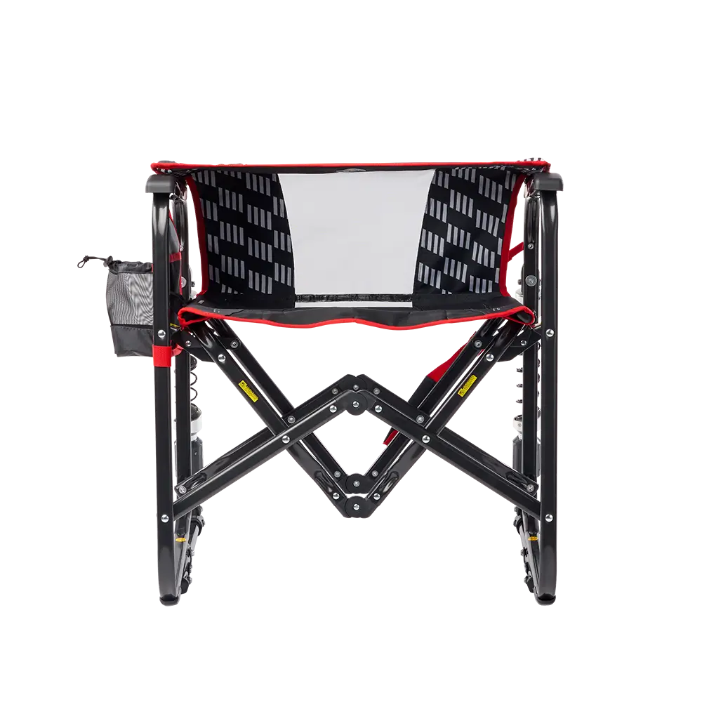 Premium All-Weather Adjustable Rocker - Choice 573 - Heavy-Duty Kickback Rocker with Beverage Holder Detail