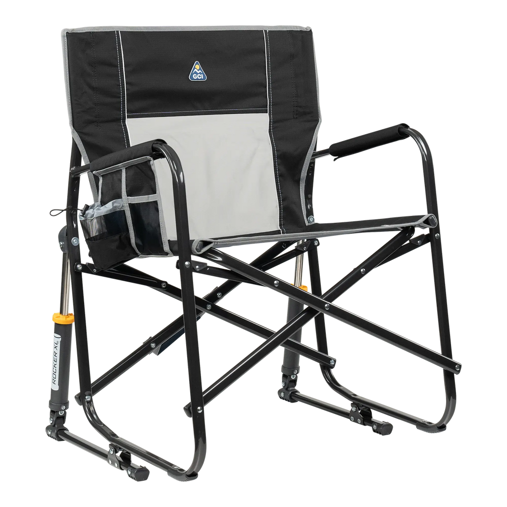 Smooth Motion Freestyle Rocker XL - Choice 552 - Heavy-Duty Kickback Rocker with Beverage Holder - Black