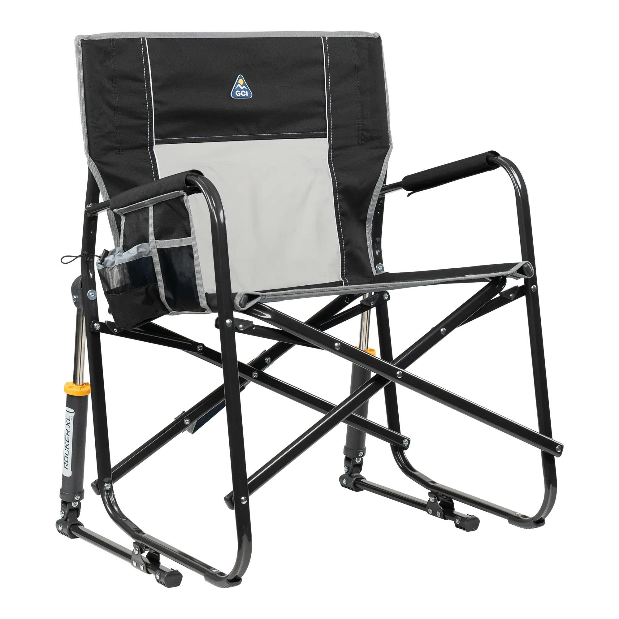 Smooth Motion Freestyle Rocker XL - Choice 552 - Heavy-Duty Kickback Rocker with Beverage Holder - Black