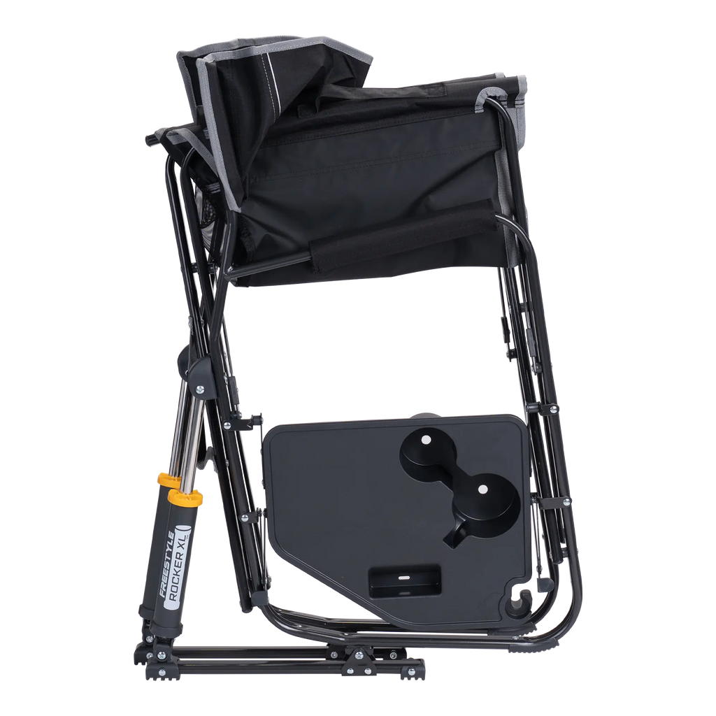 Patented Spring-Action Freestyle Rocker XL with Side Table - Choice 836 - Freestyle Rocker Portable Outdoor Folding Chair Detail