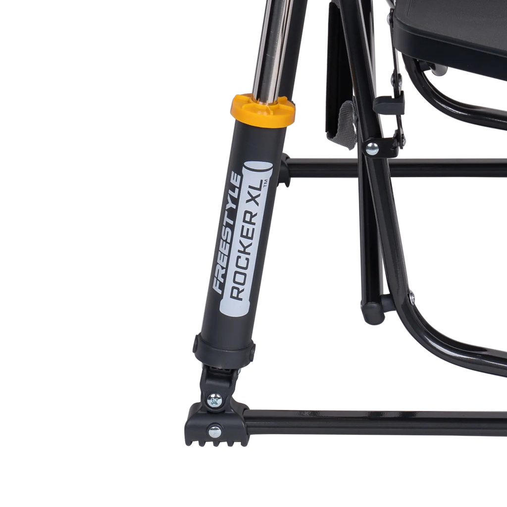 Patented Spring-Action Freestyle Rocker XL with Side Table - Choice 836 - Freestyle Rocker Portable Outdoor Folding Chair Detail