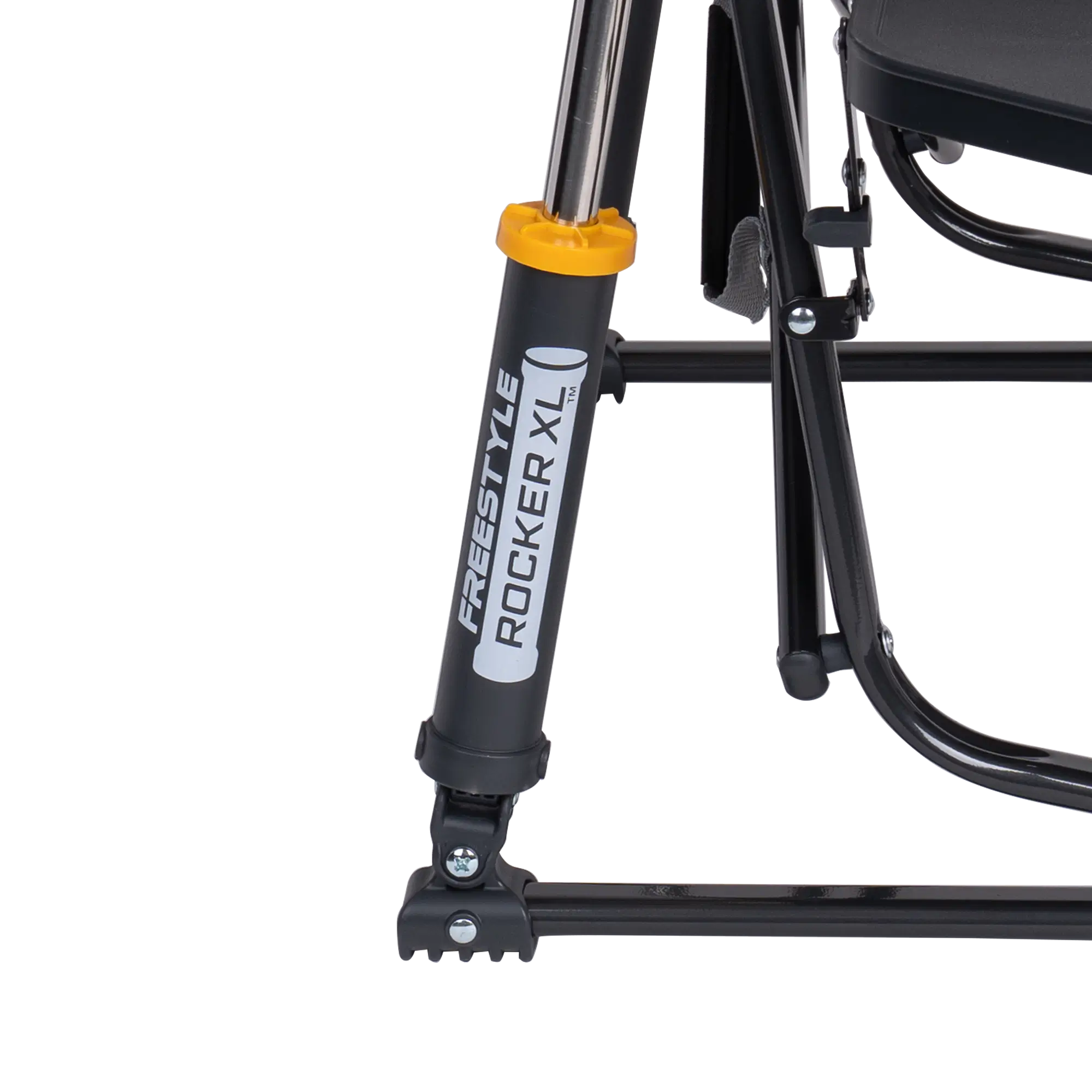 Patented Spring-Action Freestyle Rocker XL with Side Table - Choice 836 - Freestyle Rocker Portable Outdoor Folding Chair Detail