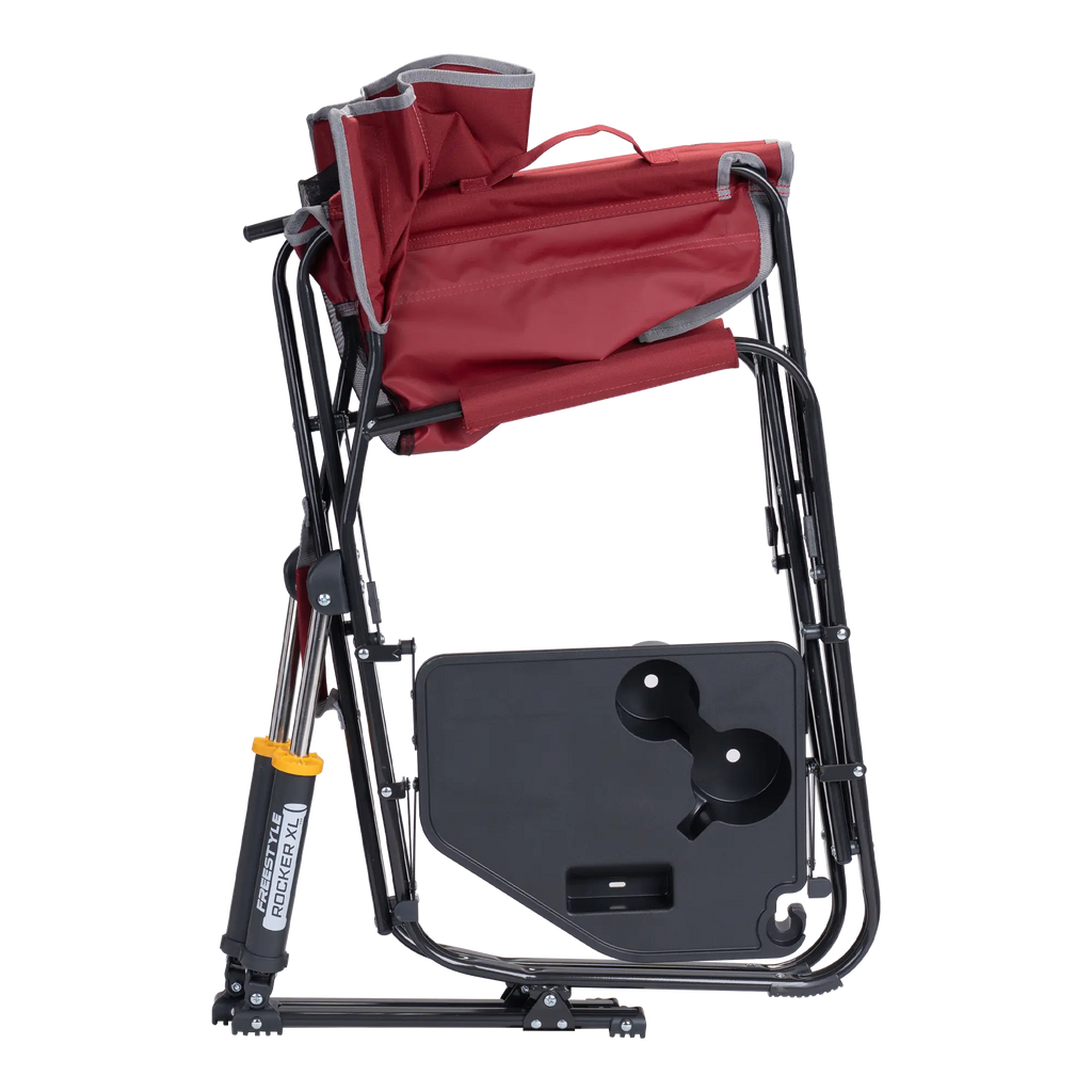 Patented Spring-Action Freestyle Rocker XL with Side Table - Choice 836 - Freestyle Rocker Portable Outdoor Folding Chair Detail