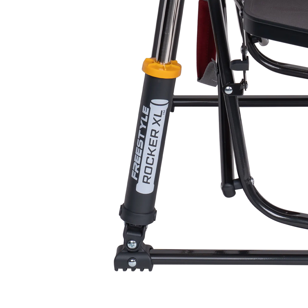 Patented Spring-Action Freestyle Rocker XL with Side Table - Choice 836 - Freestyle Rocker Portable Outdoor Folding Chair Detail