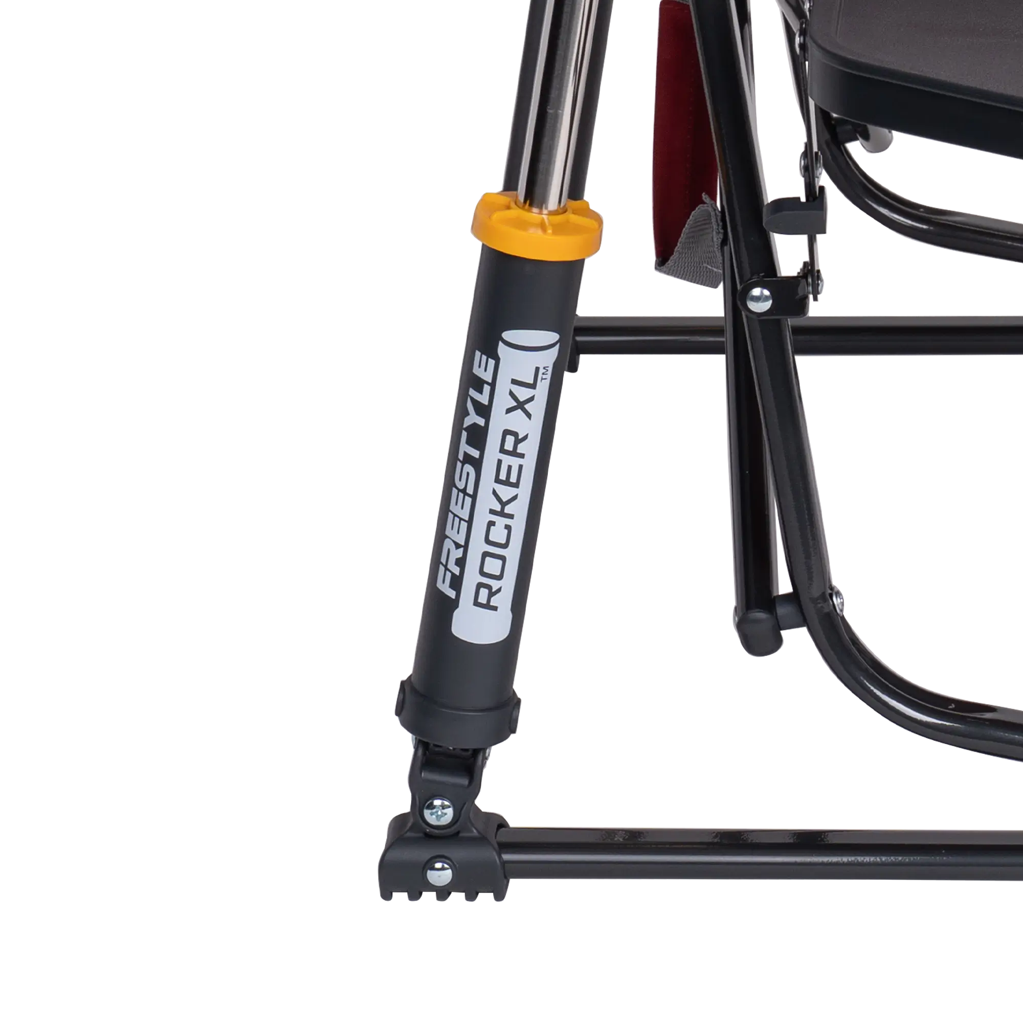 Patented Spring-Action Freestyle Rocker XL with Side Table - Choice 836 - Freestyle Rocker Portable Outdoor Folding Chair Detail