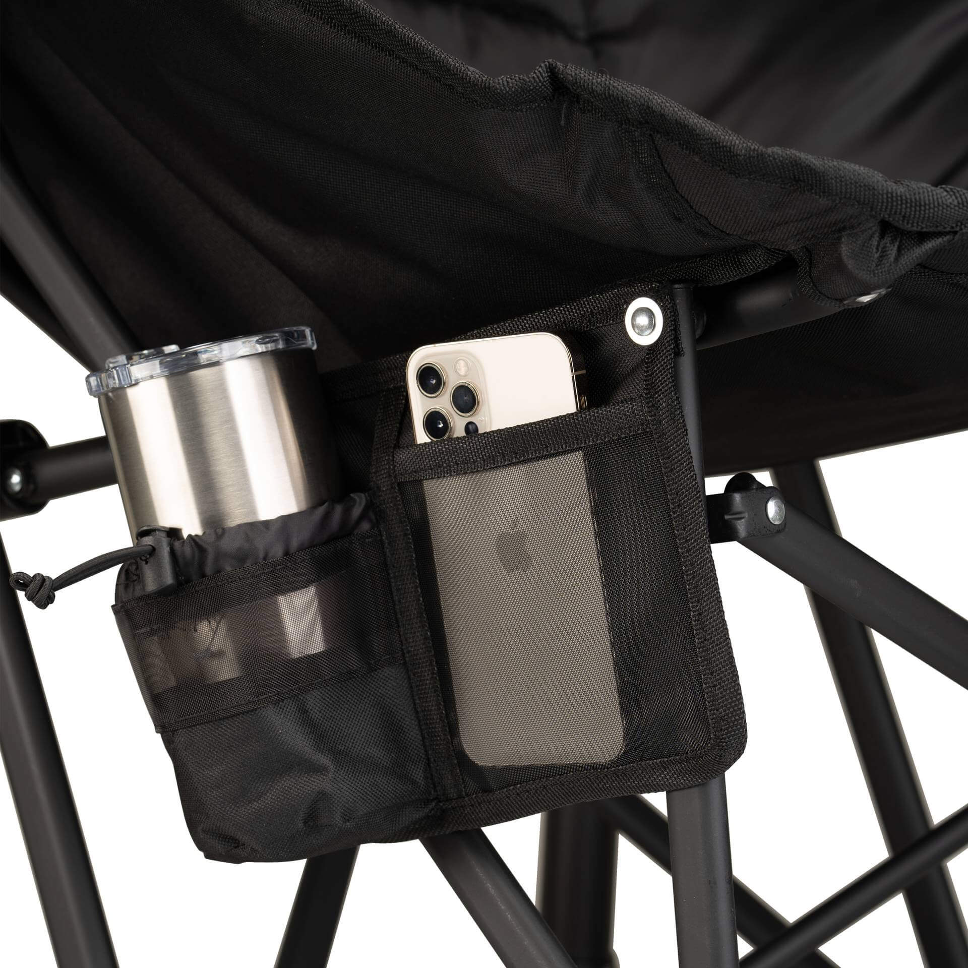 Premium All-Weather Puff Rocker - Choice 731 - RoadTrip Rocker Smooth Motion Camp Chair Detail