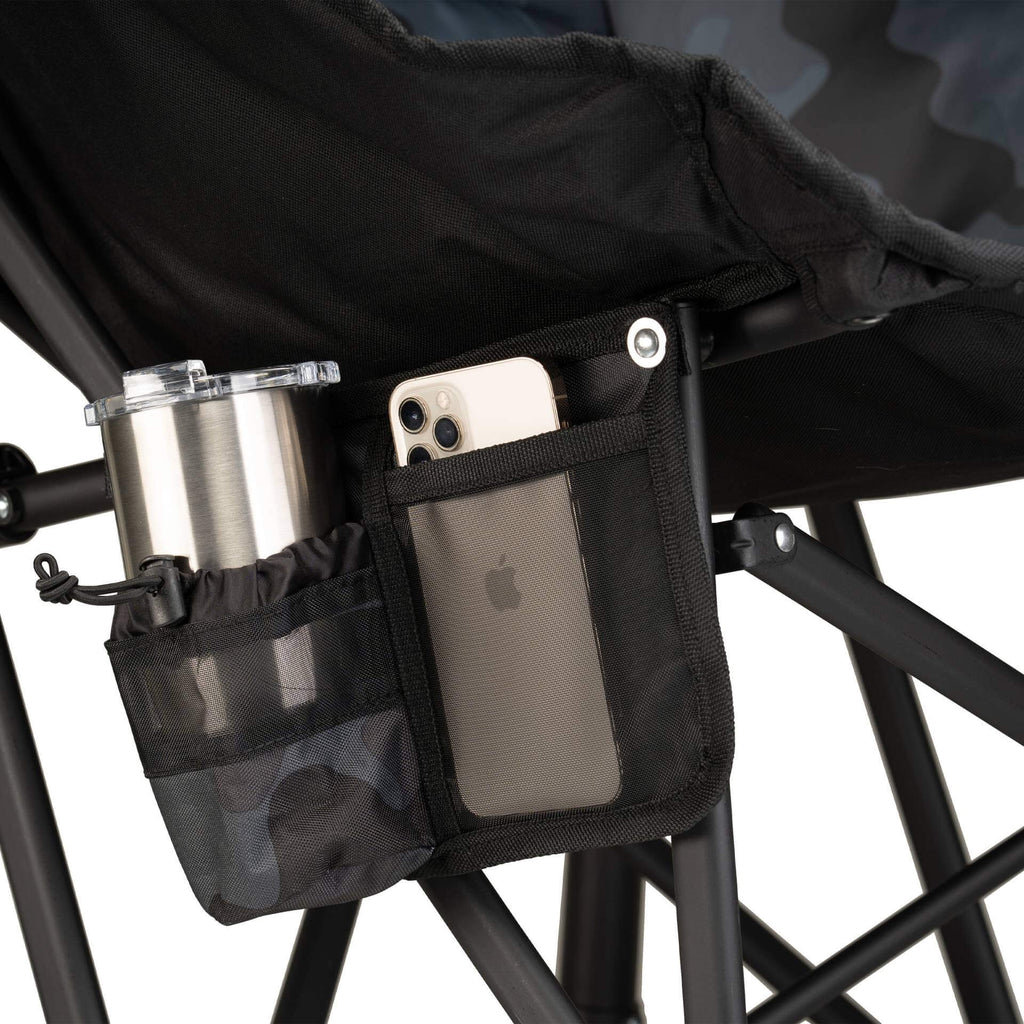 Premium All-Weather Puff Rocker - Choice 731 - RoadTrip Rocker Smooth Motion Camp Chair Detail