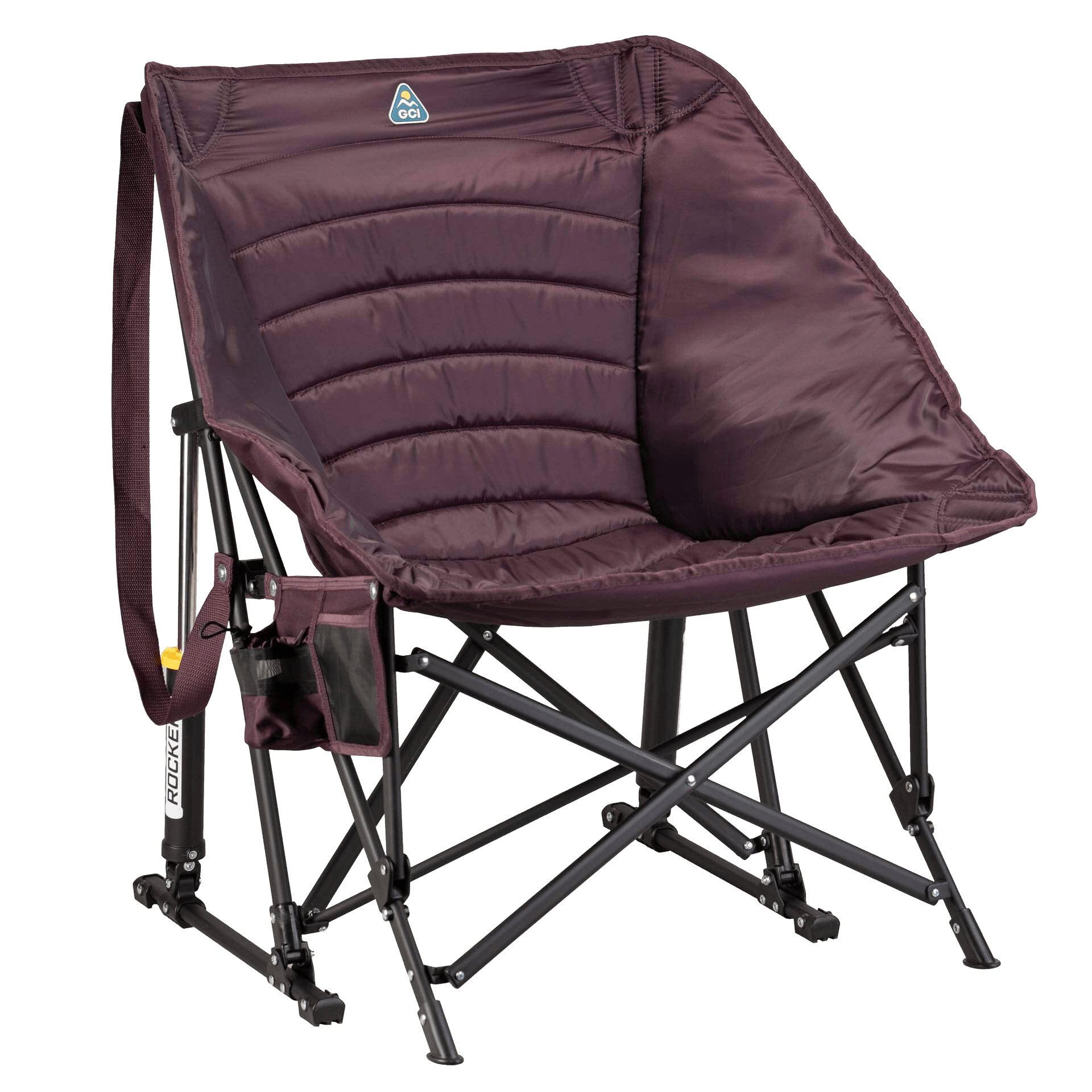 Premium All-Weather Puff Rocker - Choice 731 - RoadTrip Rocker Smooth Motion Camp Chair - Amethyst