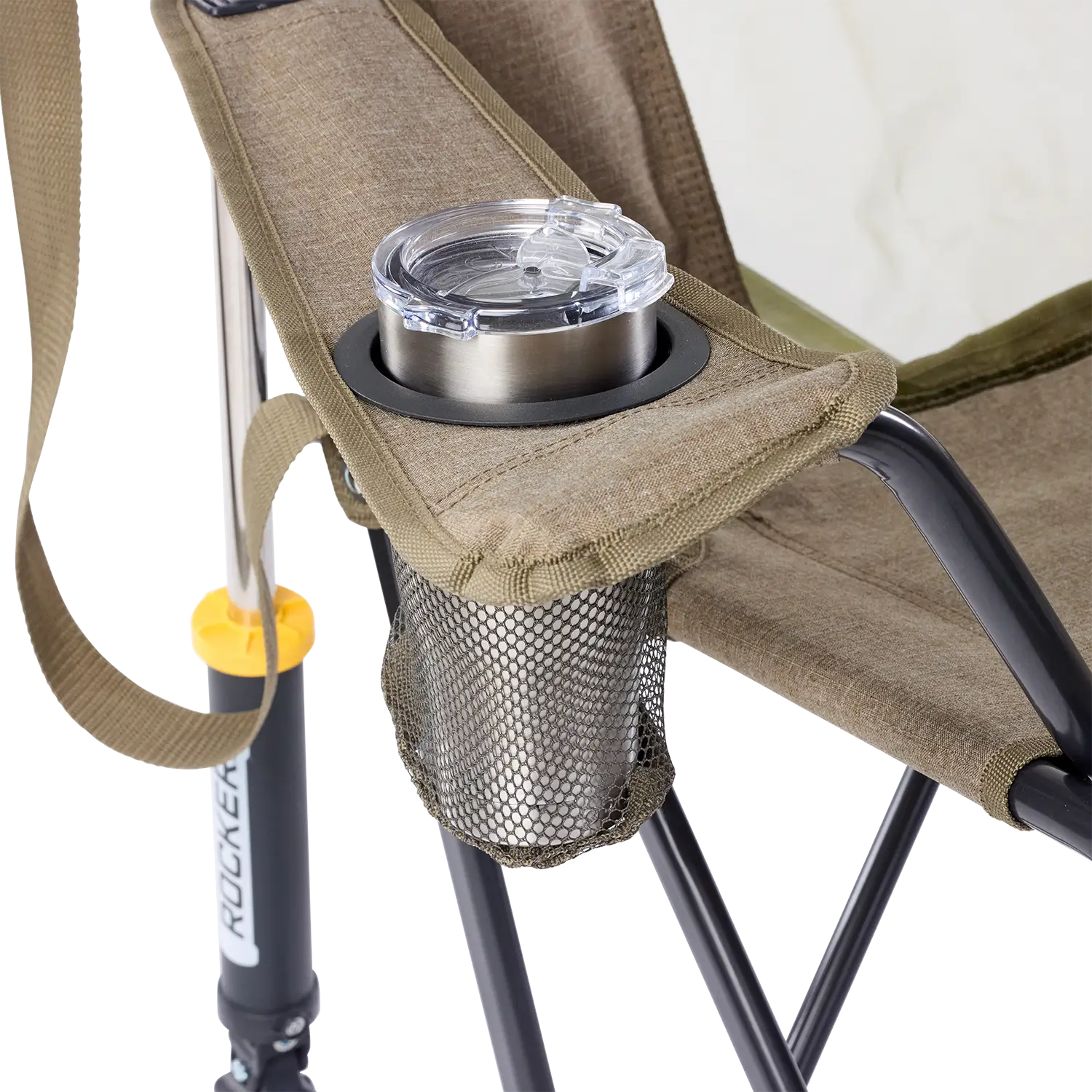 Heavy-Duty Freestyle Comfort Pro Rocker XL - Choice 107 - Patented Spring-Action Rocking Chair for Camping Detail